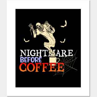 nightmare before coffee halloween costume Posters and Art